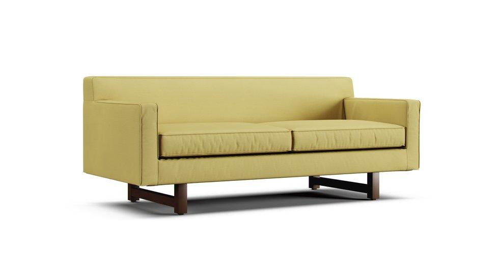 Andre 76" Sofa Slipcover - Care+ Tweed Amber