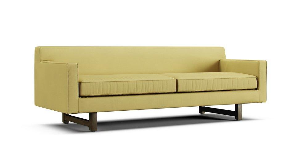 Andre 89" Sofa Slipcover - Care+ Tweed Amber