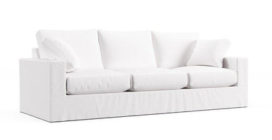 Metro 98" Three-Cushion Sofa Slipcover