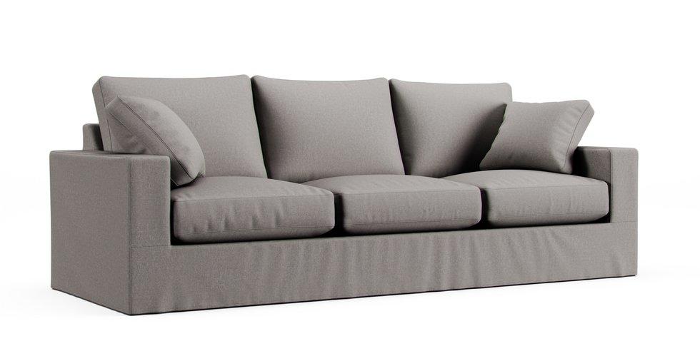 Metro 98" Three-Cushion Sofa Slipcover