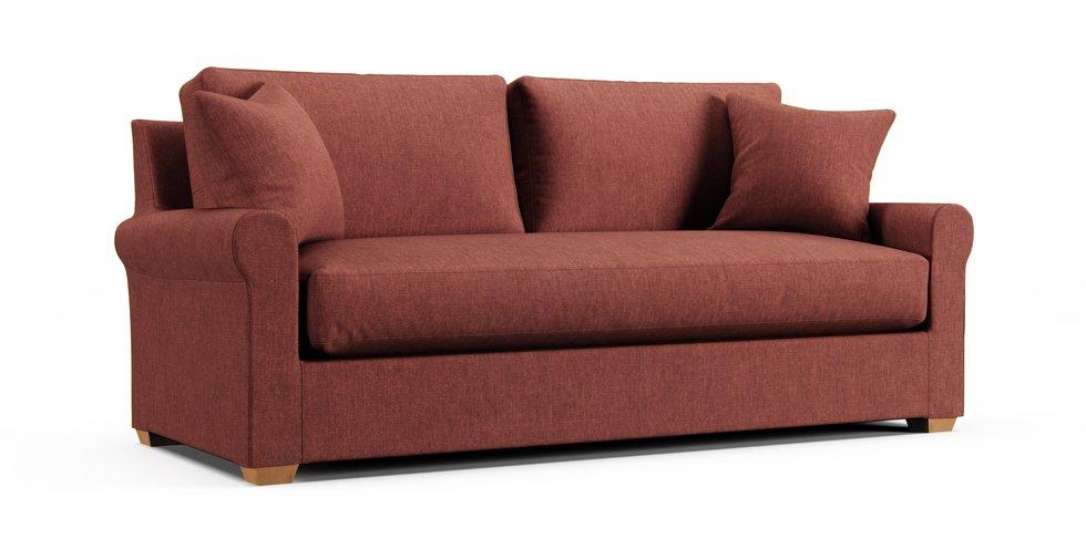 Aberdeen 88" Bench Cushion Sofa Slipcover - Care+ Tweed Sunset