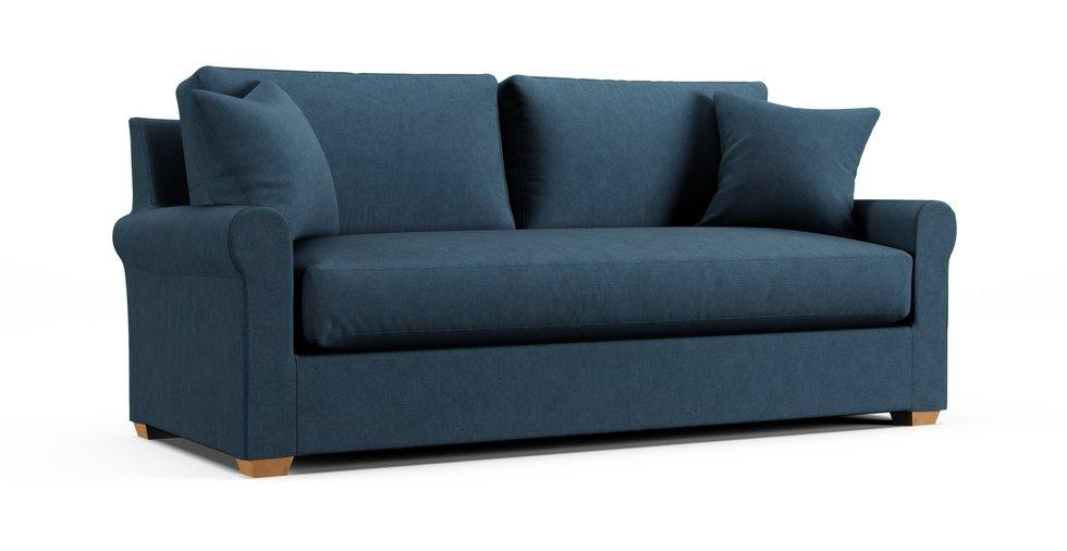 Aberdeen 88" Bench Cushion Sofa Slipcover - Care+ Tweed Teal