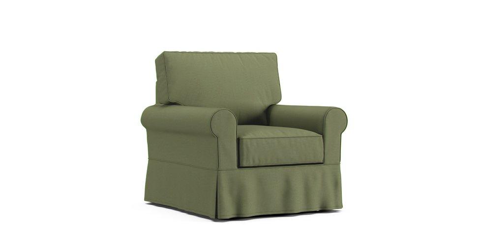 Nantucket Armchair Slipcover - Care+ Canvas Sage