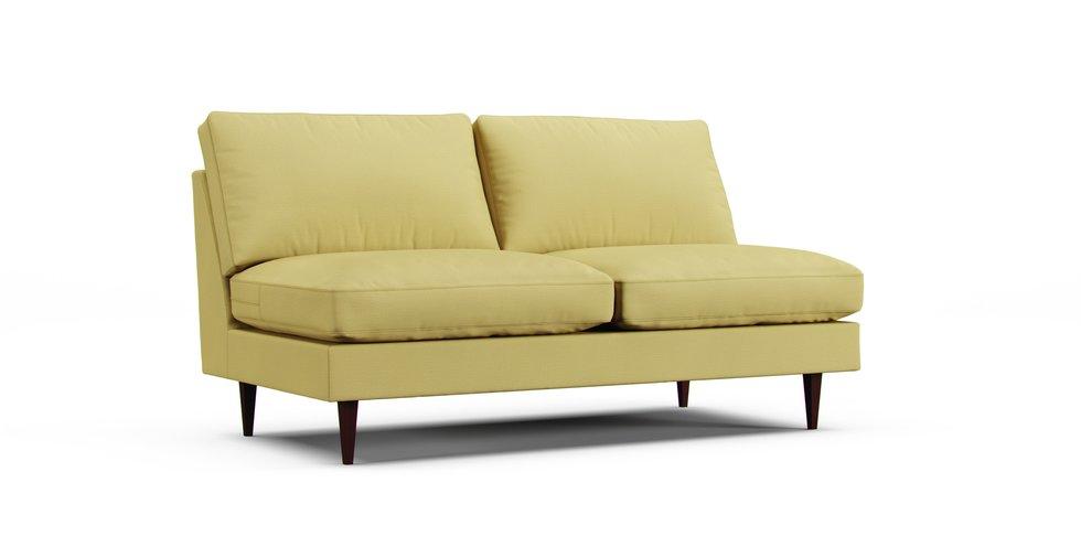 Oslo Large Armless Slipcover - Care+ Tweed Amber