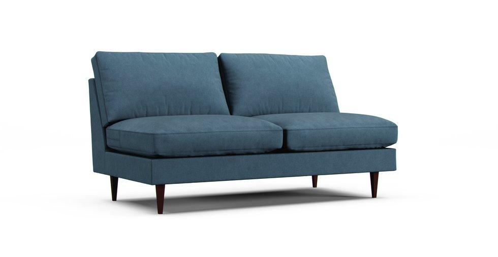 Oslo Large Armless Slipcover - Care+ Tweed Teal