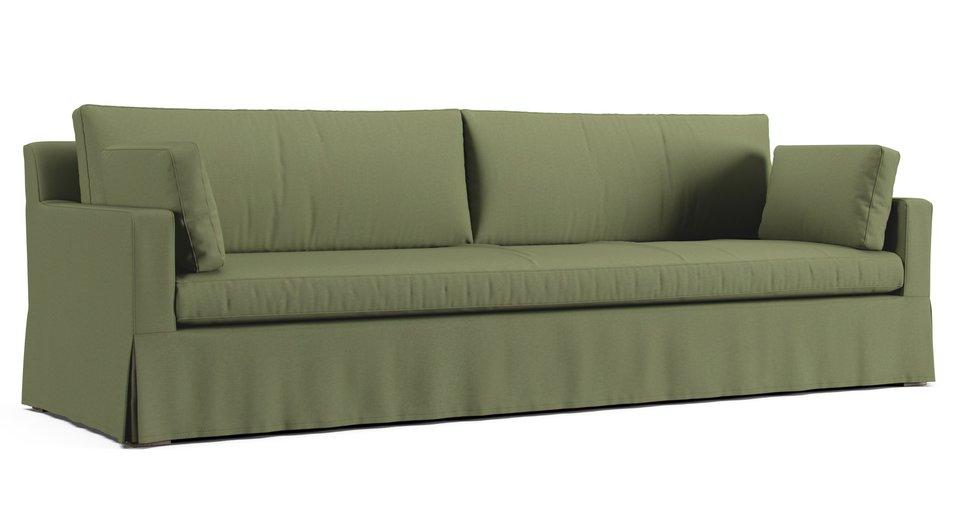Covers for RH Belgian Track Arm 9' Sofa - Care+ Canvas Sage