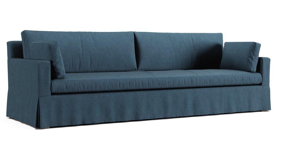 Covers for RH Belgian Track Arm 9' Sofa - Care+ Tweed Teal