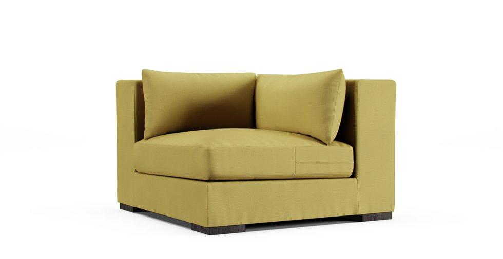 Covers for RH Capri Luxe Corner Chair - Care+ Tweed Amber