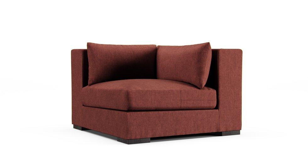 Covers for RH Capri Luxe Corner Chair - Care+ Tweed Sunset