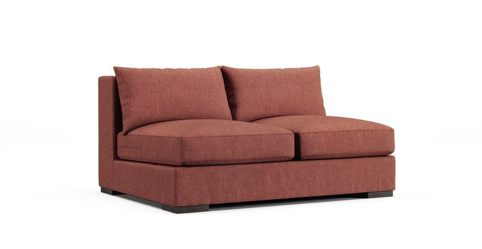 Covers for RH Capri Luxe Armless Sofa - Care+ Tweed Sunset