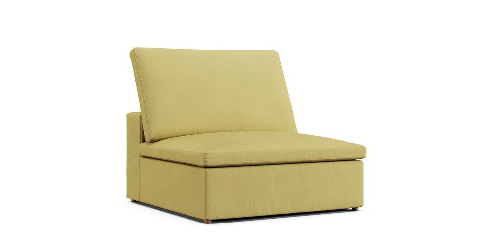 Covers for RH Cloud Modular Armless Chair - Care+ Tweed Amber