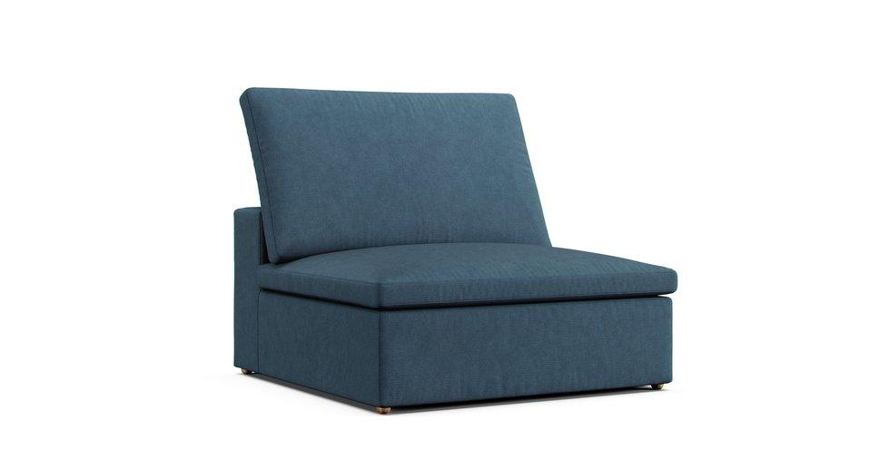 Covers for RH Cloud Modular Armless Chair - Care+ Tweed Teal