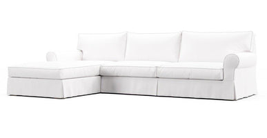 Covers for RH Grand-Scale Roll Arm Left/Right Arm Sofa Chaise Sectional