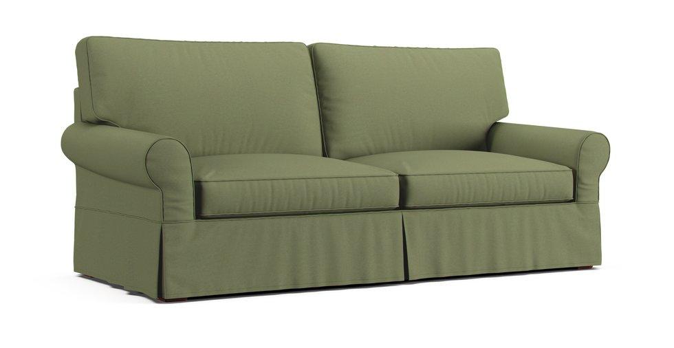 Covers for RH Grand-Scale Roll Arm 96" Sofa - Care+ Canvas Sage