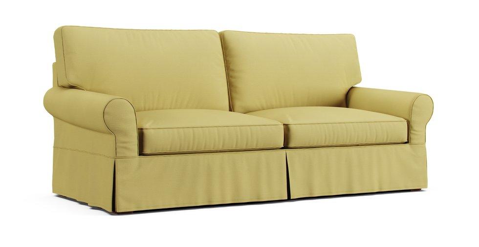 Covers for RH Grand-Scale Roll Arm 96" Sofa - Care+ Tweed Amber