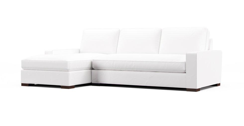 Bezug RH Maxwell Luxe 110" Récamiere Ecksofa