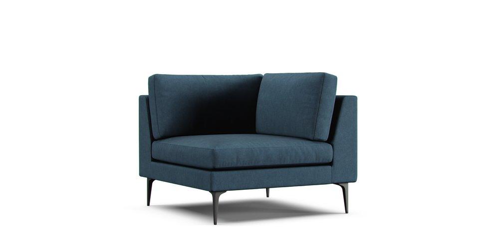 Andes Corner Seat Sofa Slipcover - Care+ Tweed Teal