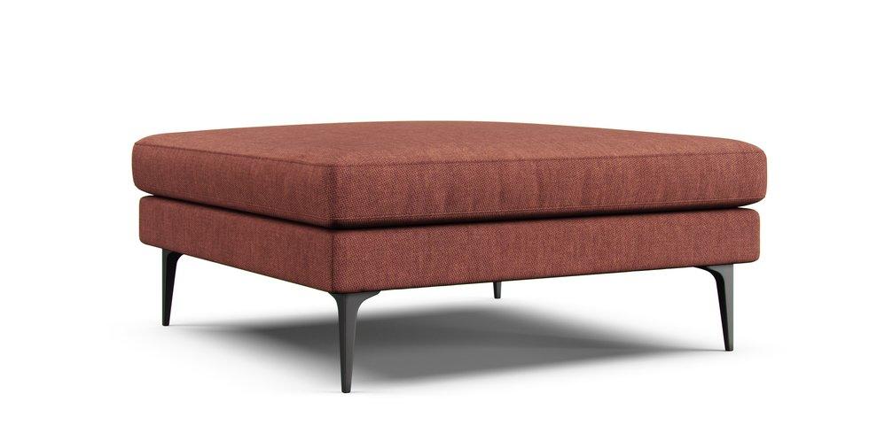 Andes Ottoman Slipcover - Care+ Tweed Sunset