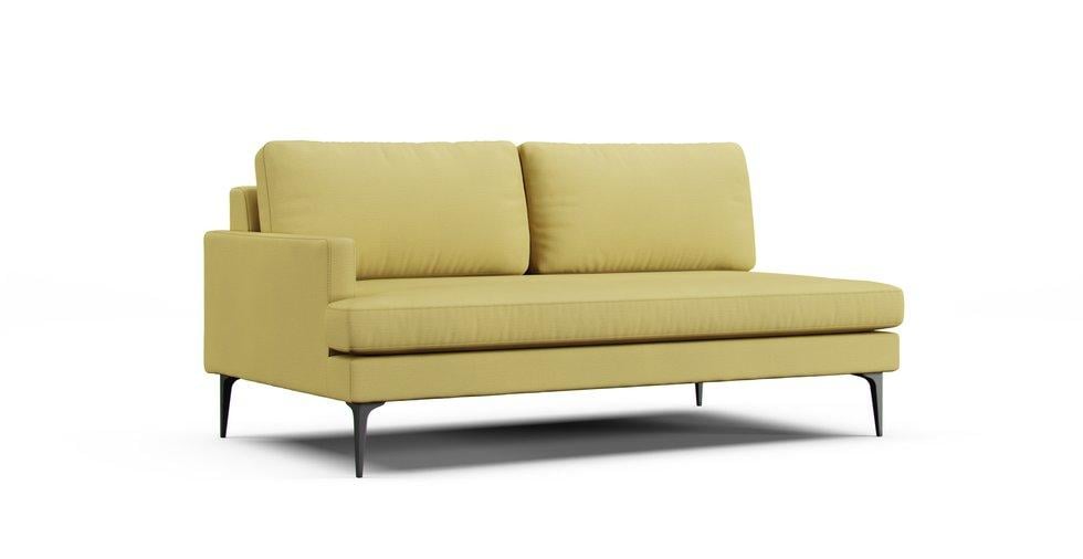 Andes Left/Right Arm 2.5 Seater Sofa Slipcover - Care+ Tweed Amber