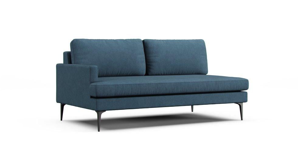 Andes Left/Right Arm 2.5 Seater Sofa Slipcover - Care+ Tweed Teal