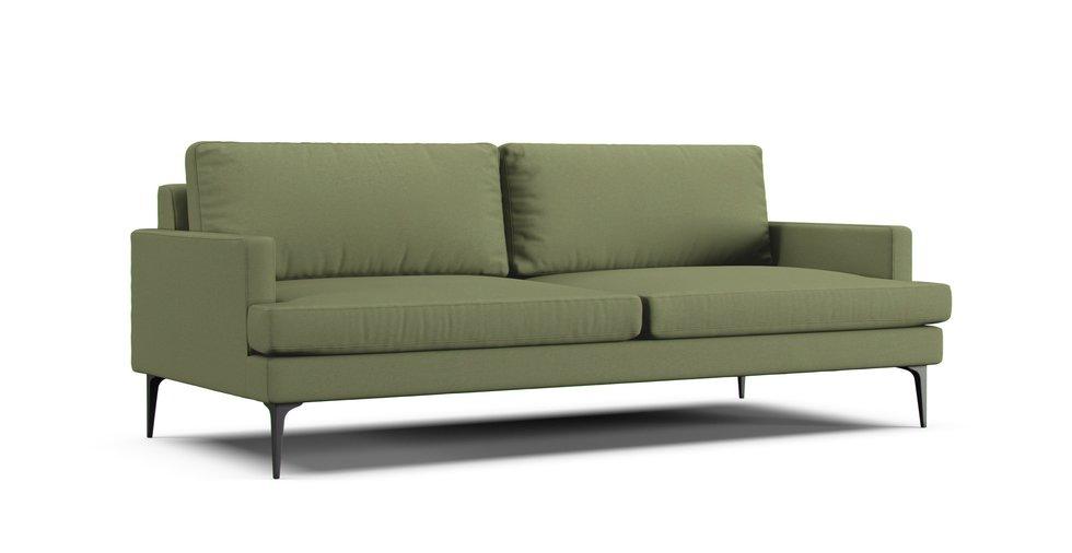 Andes 86" Sofa Slipcover - Care+ Canvas Sage