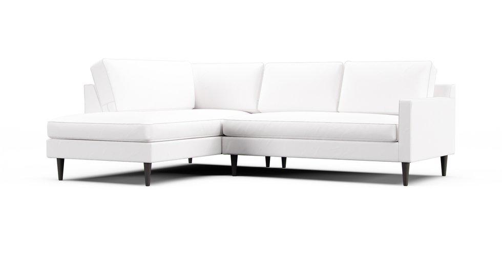 Drake 100" 2-Piece Bumper Chaise Sectional Slipcover