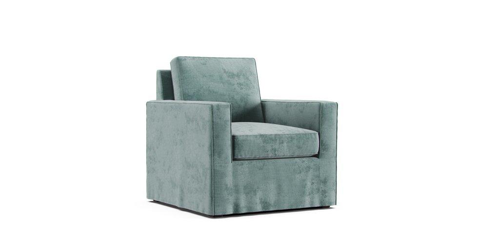 Henry Armchair Slipcover - Care+ Canvas Sage
