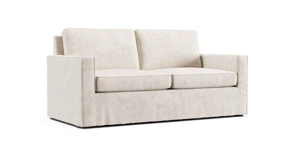 Henry 76" Sofa Slipcover - Care+ Tweed Amber