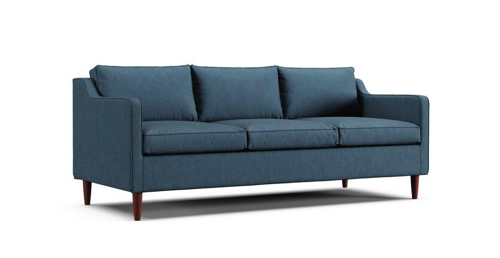 Hamilton 80" Sofa Slipcover - Care+ Tweed Teal