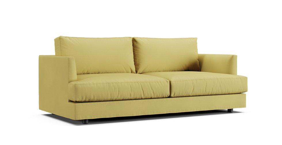 Haven 84" Sofa Slipcover - Care+ Tweed Amber