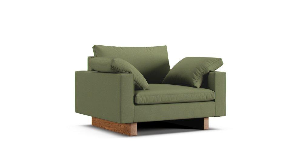 Harmony Chair Slipcover - Care+ Canvas Sage