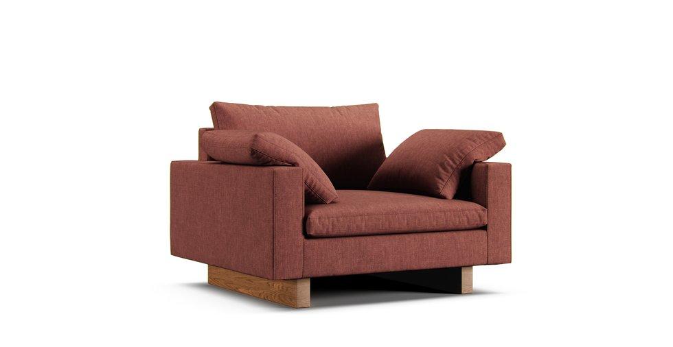 Harmony Chair Slipcover - Care+ Tweed Sunset