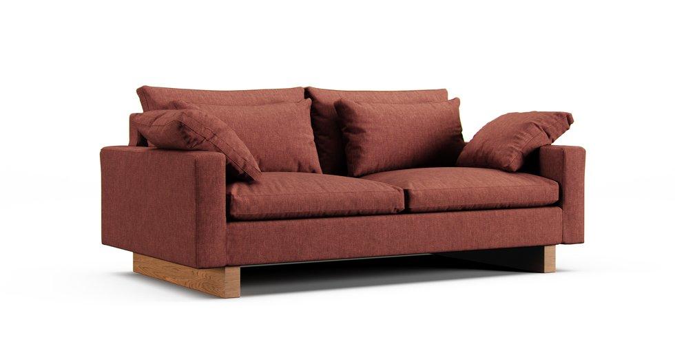 Harmony 76" Sofa Slipcover - Care+ Tweed Sunset