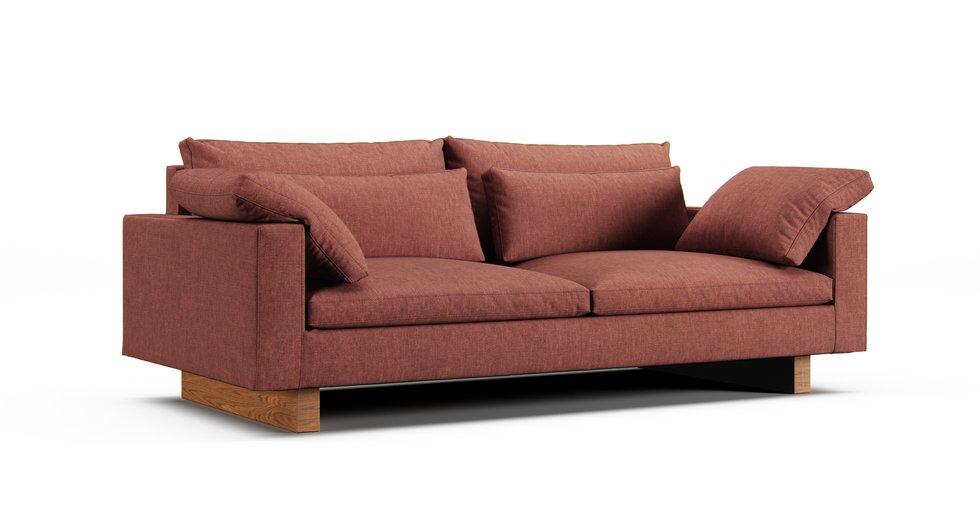 Harmony 82" Sofa Slipcover - Care+ Tweed Sunset