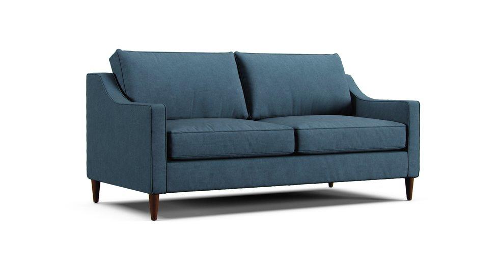 Paidge 73" Sofa Slipcover - Care+ Tweed Teal