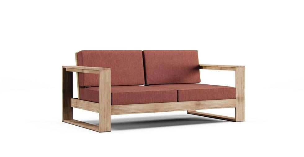 Portside Outdoor Sofa Cushion Cover - Care+ Tweed Sunset