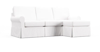 Baldwin 2-Piece Left/Right-Arm Chaise Sectional Slipcover