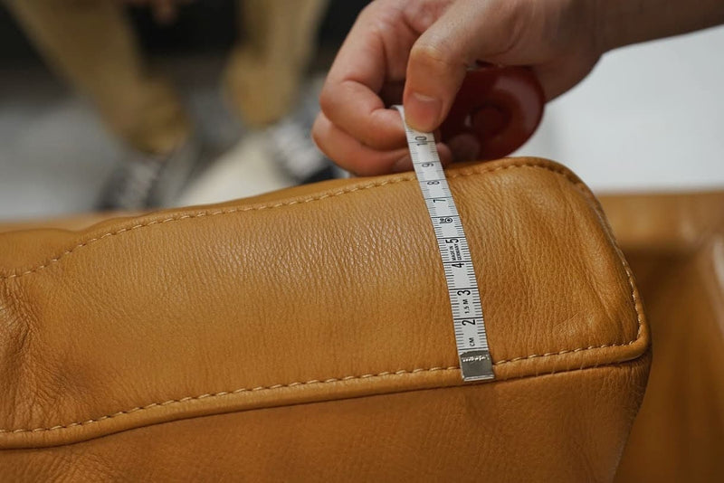 Measurement guide of sofa thickness