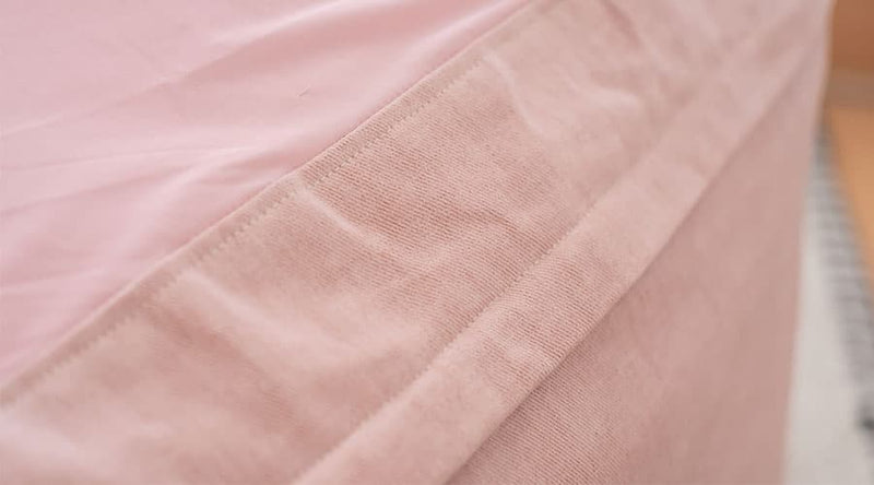 Close-up of MUJI Beads cover craftsmanship