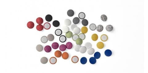 Tufting Buttons - Sunbrella® Fretwork Pewter