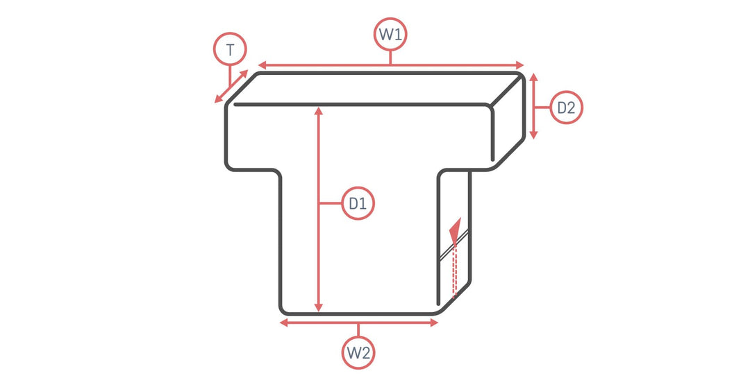 Custom T-Shape Seat Cushion Cover