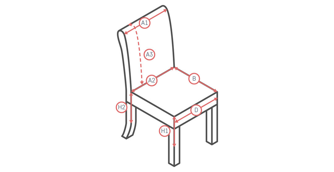 Mid-skirt Dining Chair Slipcover