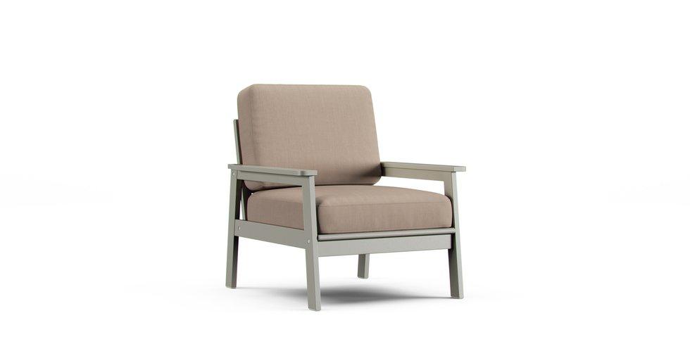 Bondholmen Armchair Cushion Covers - Sunbrella® Canvas Flax