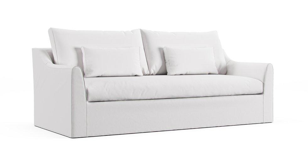 Funda sofá 3 plazas con reposabrazos Blanc Mariclò