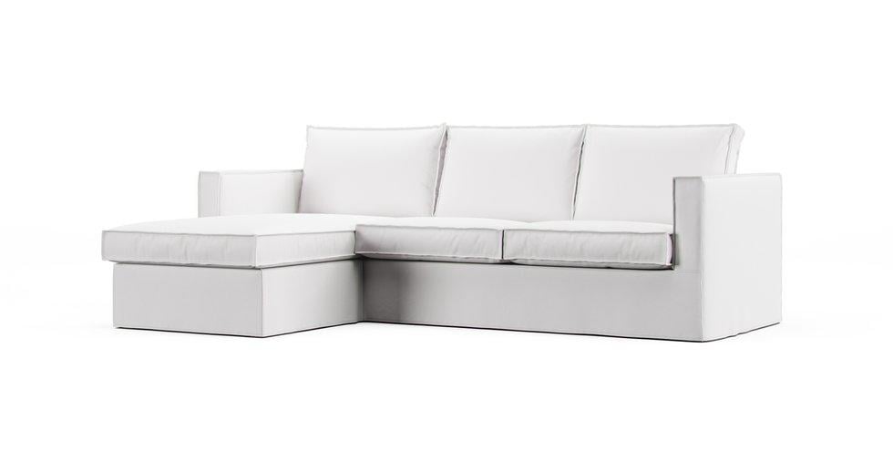 Karlstad Loveseat with Chaise Cover