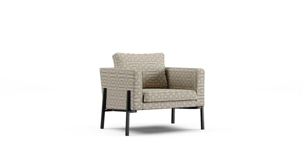 Sunbrella® Fretwork Pewter