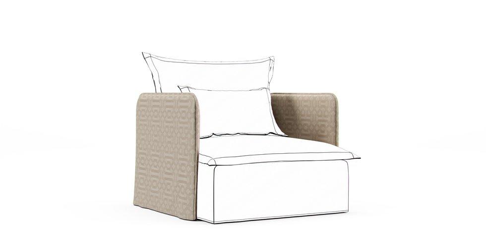 Sunbrella® Fretwork Flax