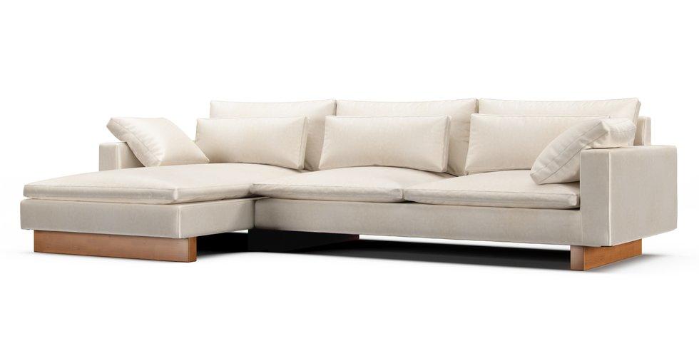 Harmony Modular 3 Piece Chaise Sectional, Sofa With Chaise