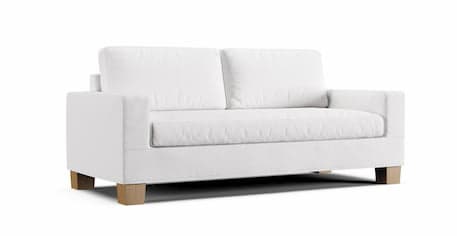 Eco Balanza Square Loveseat Slipcover - Comfort Chenille Cream