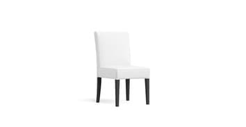 Snug fit Dining Chair with premium custom made white Cotton Canvas slipcover